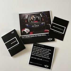 Mini Cooper fun interactive Motoring Booklets from the early 2000’s